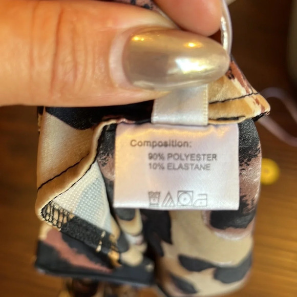 Leopard Skirt size small high low style mini skirt high low skirt brown leopard - Picture 9 of 10